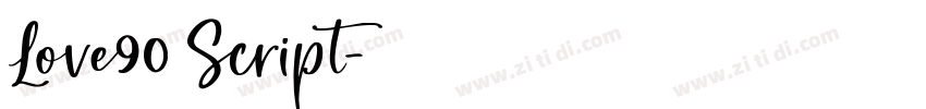 Love90 Script字体转换 Love90 Script字体转换